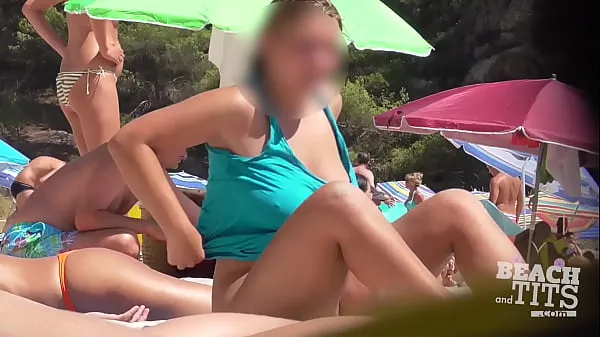 Nowa Teen Topless Beach Nude HD V cienka rurka