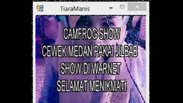 Νέος Camfrog Indonesia Jilbab TiaraManis Warnet 1 λεπτός σωλήνας
