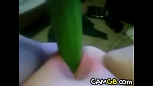 New Tight pussy cucumber masturbation - camg8 fine Tube