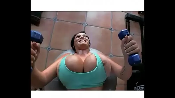 新型Big boobs exercise more video on细管