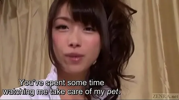 New Subtitled Japanese AV legend Tsubaki Katou POV pet play fine Tube