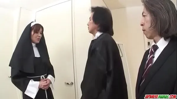 New First hardcore experience for Japan nun, Hitomi Kanou fine Tube