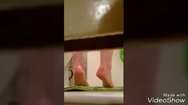 Nová Voyeur twins shower roommate spy jemná trubice