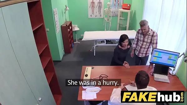 أنبوب جديد Fake Hospital Czech doctor cums over horny cheating wifes tight pussy غرامة