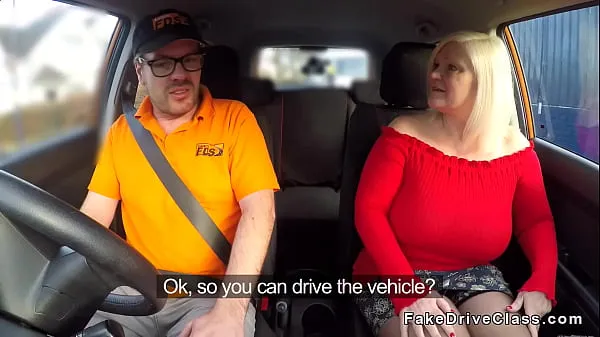 Ny Huge tits granny bangs driving instructor fint rør