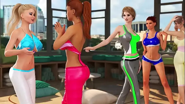 Ny Futa Fuck Girl Yoga Class 3DX Video Trailer fint rør
