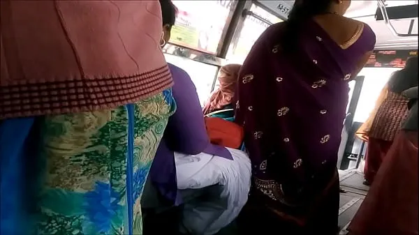 New Big Back Aunty in bus more visit indianvoyeur.ml fine Tube