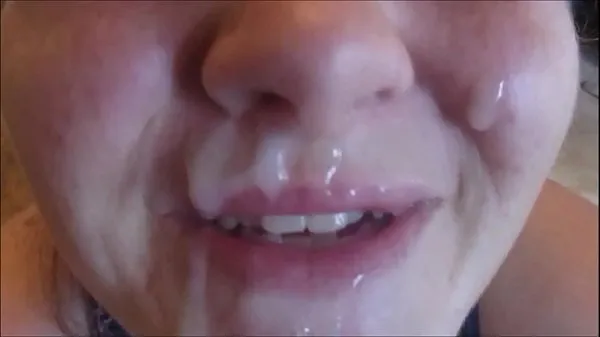 New Sadee Gives Hot Girl A Huge Think Facial Shooting Cum All Over Her Face & Mouth Slow Mo Cumshot fine Tube