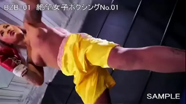 Nowa Yuni DESTROYS skinny female boxing opponent - BZB01 Japan Sample cienka rurka