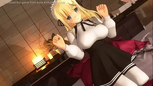Nová Teen Anime Maid loves cum jemná trubice