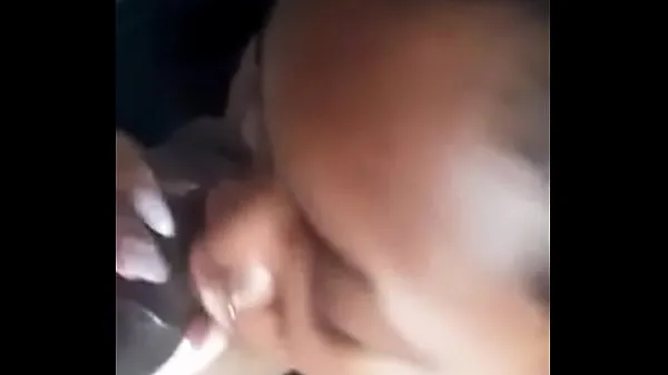 Új Black babe sucking cock finomcső