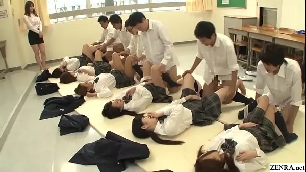 Ống JAV synchronized missionary sex led by teacher tốt mới