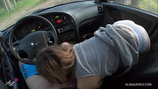 Uusi Horny Passenger Sucks Dick While Driving Car and Fucks Driver POV - Alisa Lovely hieno tuubi