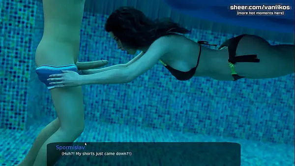 Baru Hot underwater blowjob deepthroat from a gorgeous black-haired milf with a big ass and nice tits l My sexiest gameplay moments l Milfy City l Part halus Tube