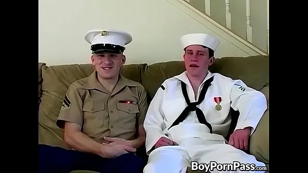 أنبوب جديد Doggy style anal with hung and horny Navy boys غرامة