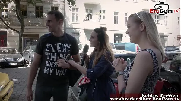 Baru german reporter search guy and girl on street for real sexdate tiub halus