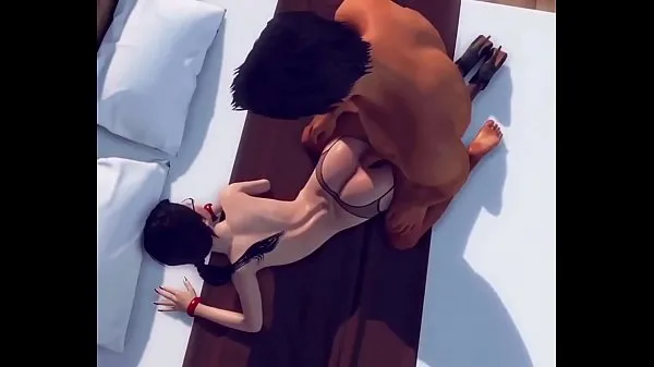 หลอดปรับ New 3D Project with a deep throat and a rider on a dick (Animation 2020 ใหม่