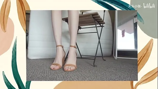 Novo High heels display tubo fino