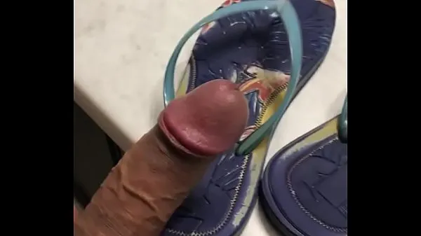 Ống Havainas fucking and enjoying lightly used slippers tốt mới