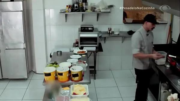 Nuevo tubo fino Pumped chef putting french to suck