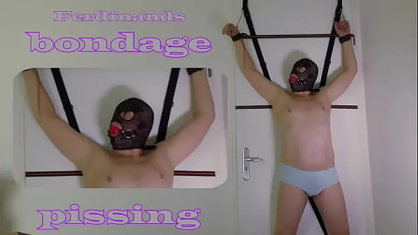 Uusi Bondage peeing. (WhatsApp: 31 620217671) Dutch man tied up and to pee his underwear. From Netherland. Email: xaquarius19 .com hieno tuubi