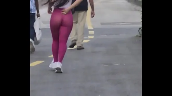 Ống Married almost naked on the street in transparent leggings Luana Kazaki tốt mới