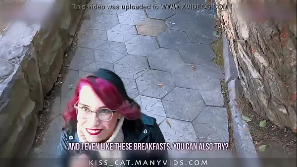 Νέος KISSCAT Love Breakfast with Sausage - Public Agent Pickup Russian Student for Outdoor Sex λεπτός σωλήνας