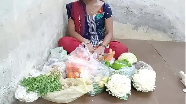 Nová Desi girl scolded a vegetable buyer selling vegetables jemná tuba