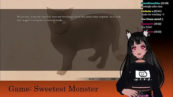 Új VTuber LewdNeko Plays Sweetest Monster Part 1 finomcső