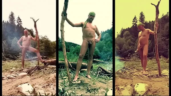 New shameless nudist triptych - my shtick fine Tube