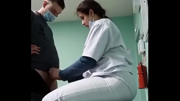 New Nurse giving to married guy fine Tube