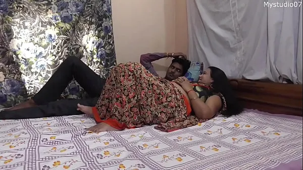 Nowa Indian sexy Bhabhi teaching her stepbrother how to fucking !!! best sex with clear audio cienka rurka
