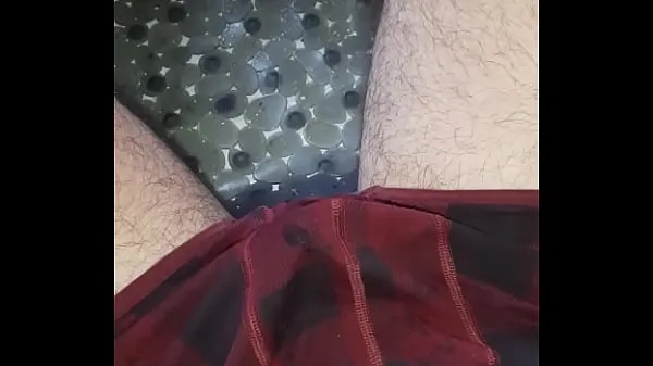 Ny Piss in my underwear and cum fint rør