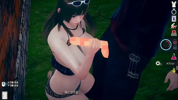 Nová Personality lethargy but nogusa] AI 〇 woman play video (Hime cut big breasts Himeko edition) uninhabited island life system real 3DCG eroge [hentai game jemná tuba