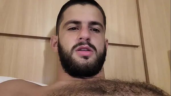 New HOT MALE - HAIRY CHEST BEING VERBAL AND COCKY fine Tube