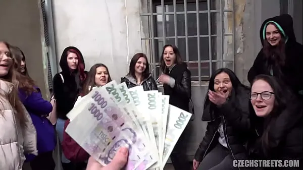 New CzechStreets - Teen Girls Love Sex And Money fine Tube