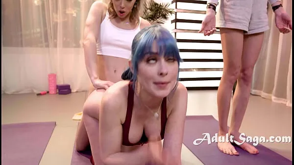 Ny No One Knows Whom The Tranny Yoga Instructor Will Fuck Today fint rør