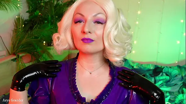 新型Latex Fetish Video: Ripped Rubber Gloves - Blogger Blonde Pin Up MILF Arya细管