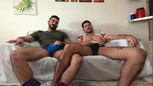 New Stepbrother warms up with my cock watching porn - can't stop thinking about step-brother's cock - stepbrothers fuck bareback when parents are out - Stepbrother caught me watching gay porn - with Alex Barcelona & Nico Bello fine Tube