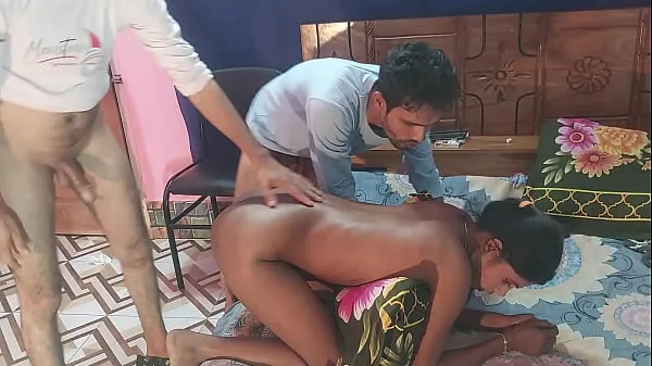 Baru First time sex desi girlfriend Threesome Bengali Fucks Two Guys and one girl , Hanif pk and Sumona and Manik tiub halus