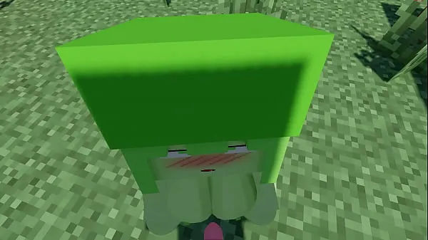 Νέος Slime Girl ~Sex~ -Minecraft λεπτός σωλήνας