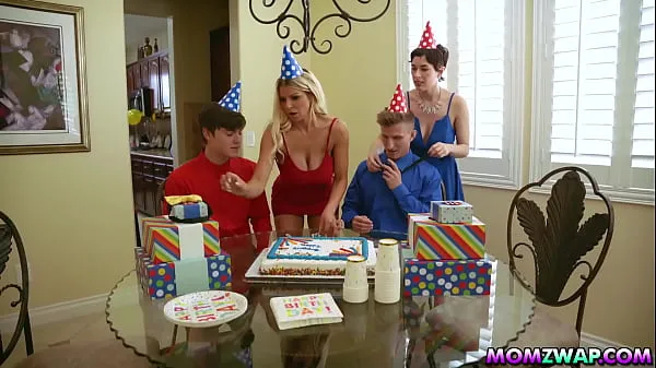 New turning 18 is the best that ever happened to oliver faze and tyler cruise as their naughty stepmoms olive glass and brooklyn chase give them a very special present fine Tube