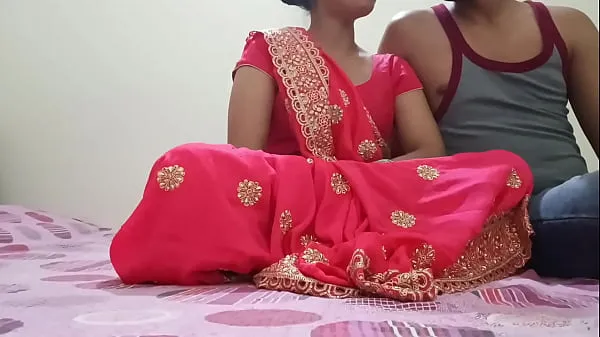 Nytt Indian Desi newly married hot bhabhi was fucking on dogy style position with devar in clear Hindi audio fint rör