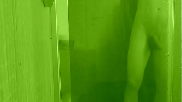 New Shower handjobing my cock fine Tube