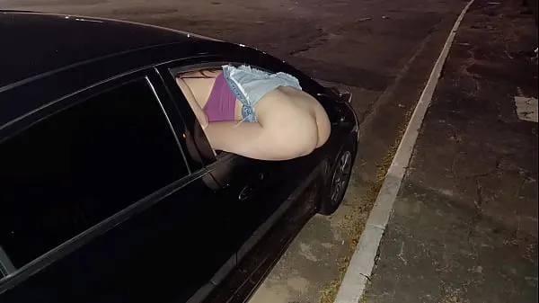 New Married with ass out the window offering ass to everyone on the street in public fine Tube