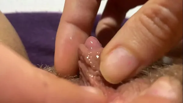 Νέος huge clit jerking orgasm extreme closeup λεπτός σωλήνας