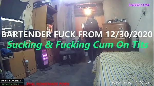 Νέος Bartender Fuck From 12/30/2020 - Suck & Fuck cum On Tits λεπτός σωλήνας