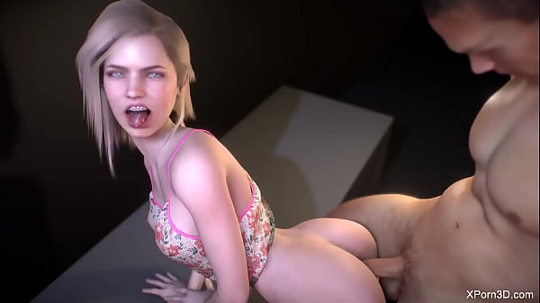 Νέος 3D blonde teen anal fucking sex differenet title at 40% or even more duude λεπτός σωλήνας