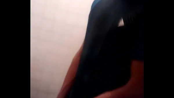 Νέος Blowjob in public bathroom ends with cum on face λεπτός σωλήνας