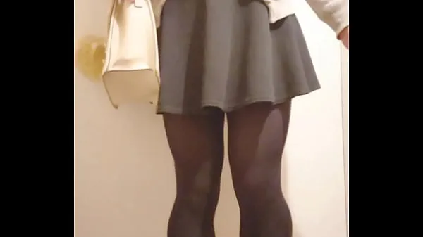 Nytt Japanese girl public changing room dildo masturbation fint rör
